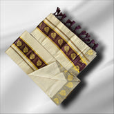 CLR Tissue Golden Print Setmundu With Blouse