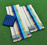 3×4 LIGHT FANCY SETMUNDU WITH BLOUSE