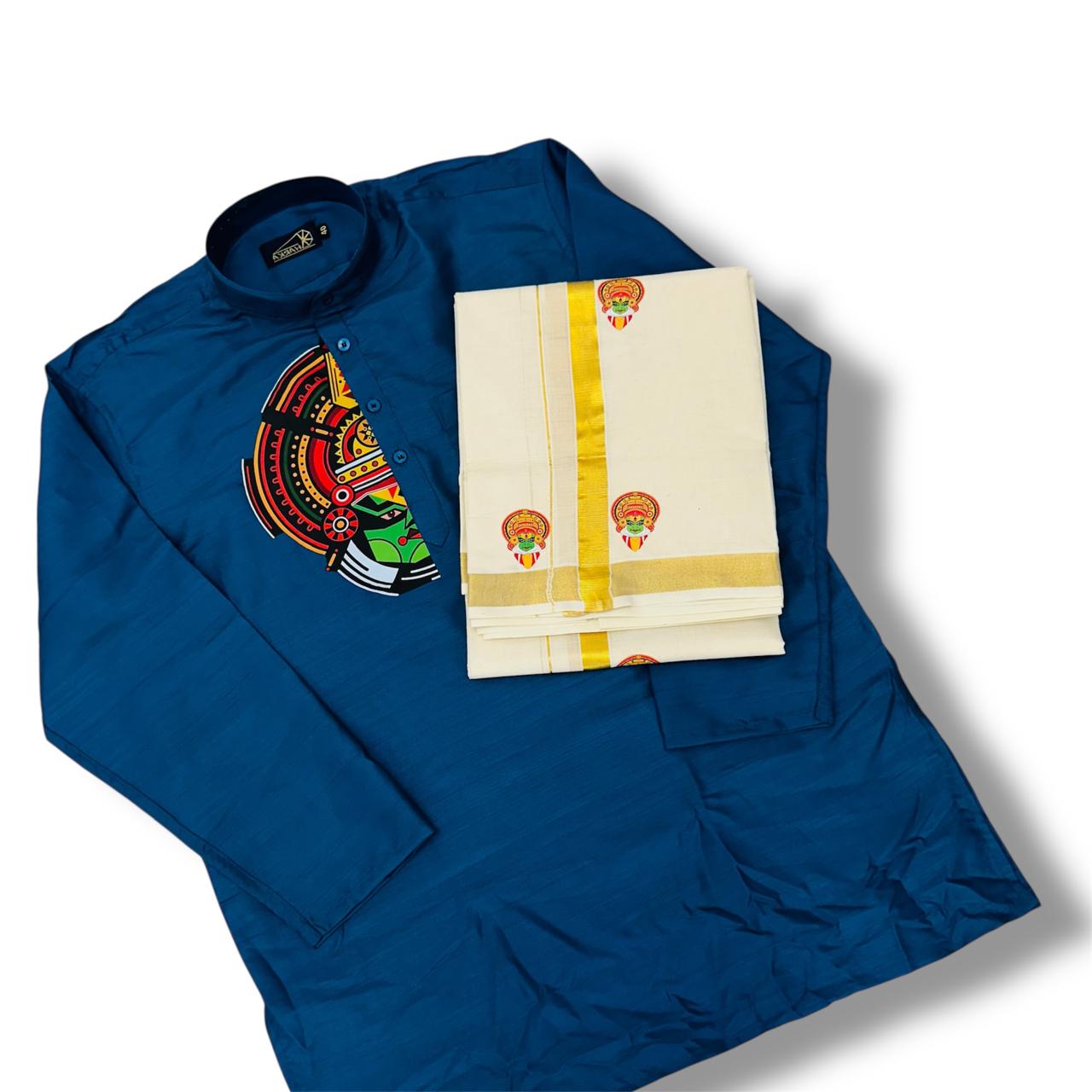 Kathakali printed kurtha for men