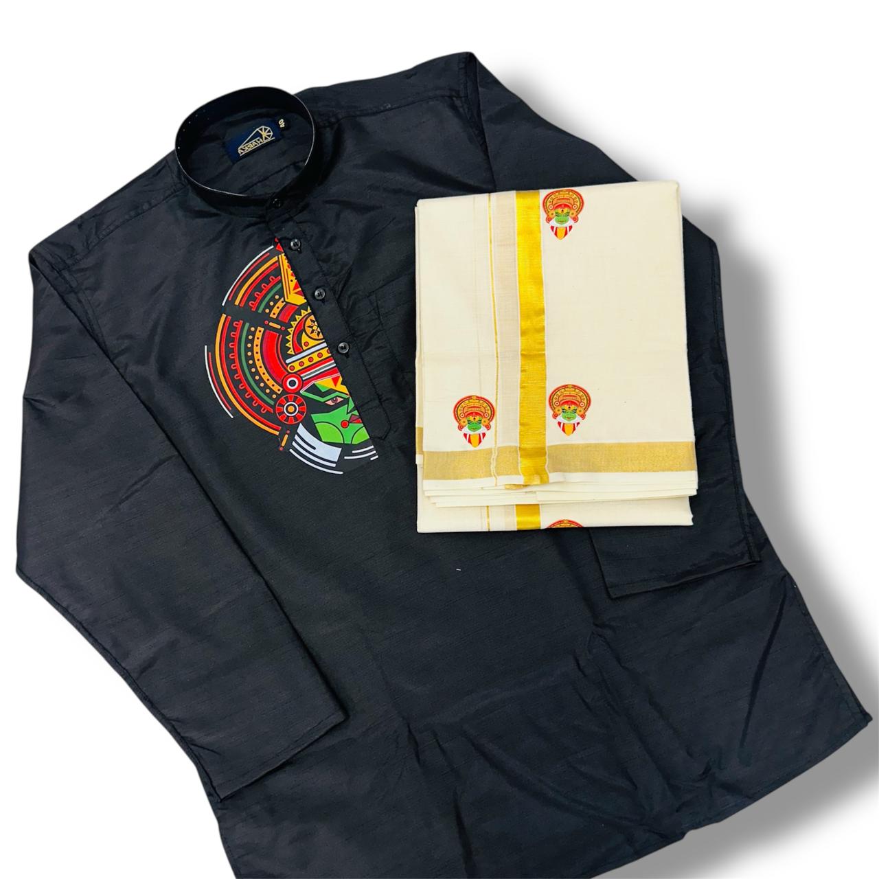 Kathakali printed kurtha for men