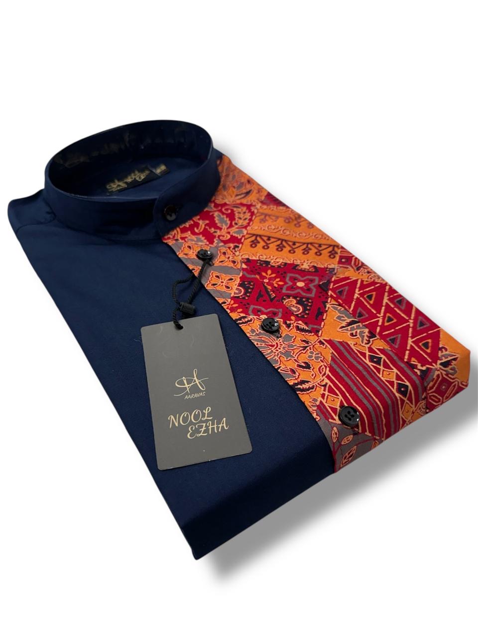 Half and Half Printed Shirt