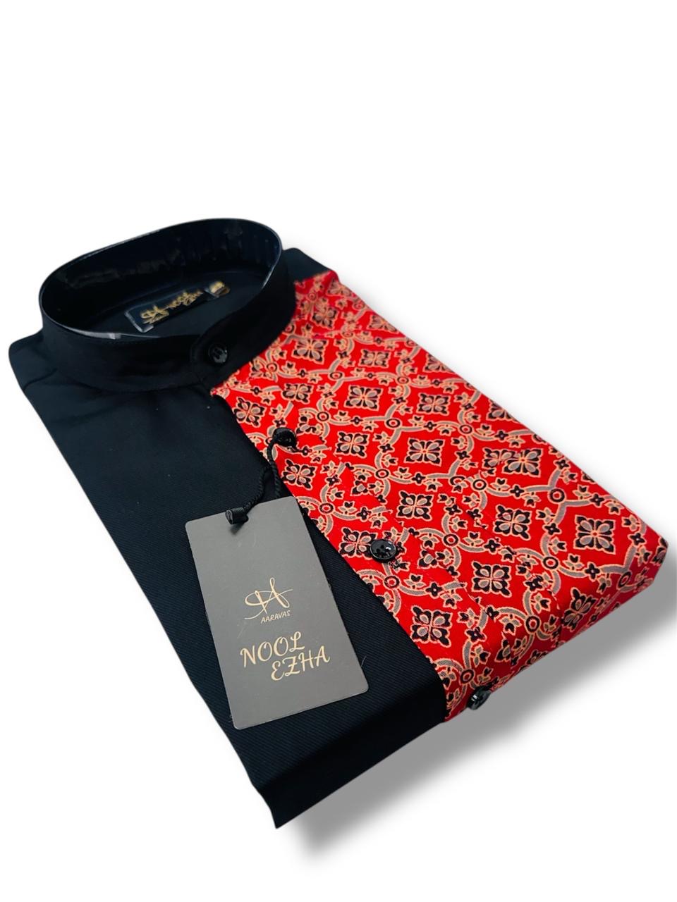 Half and Half Printed Shirt