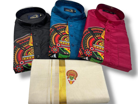 Kathakali printed kurtha for men