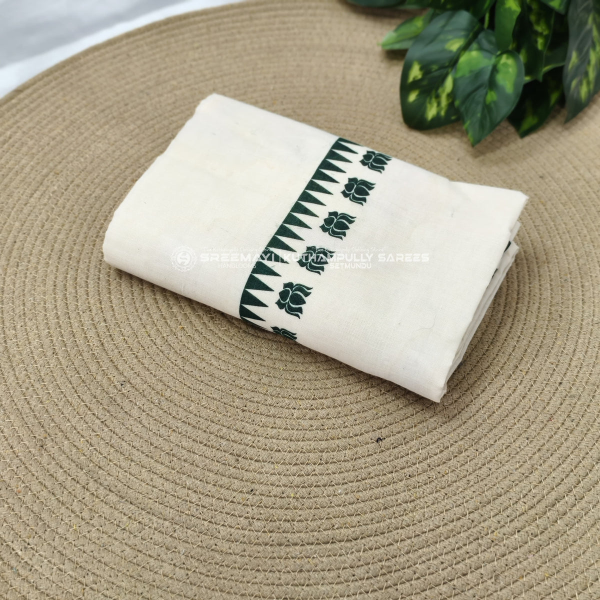 Coton gada lottus print settumund =2.80