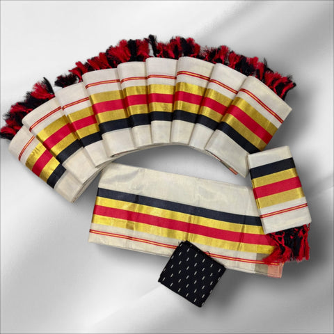 Tissue Fancy Setmundu With Blouse
