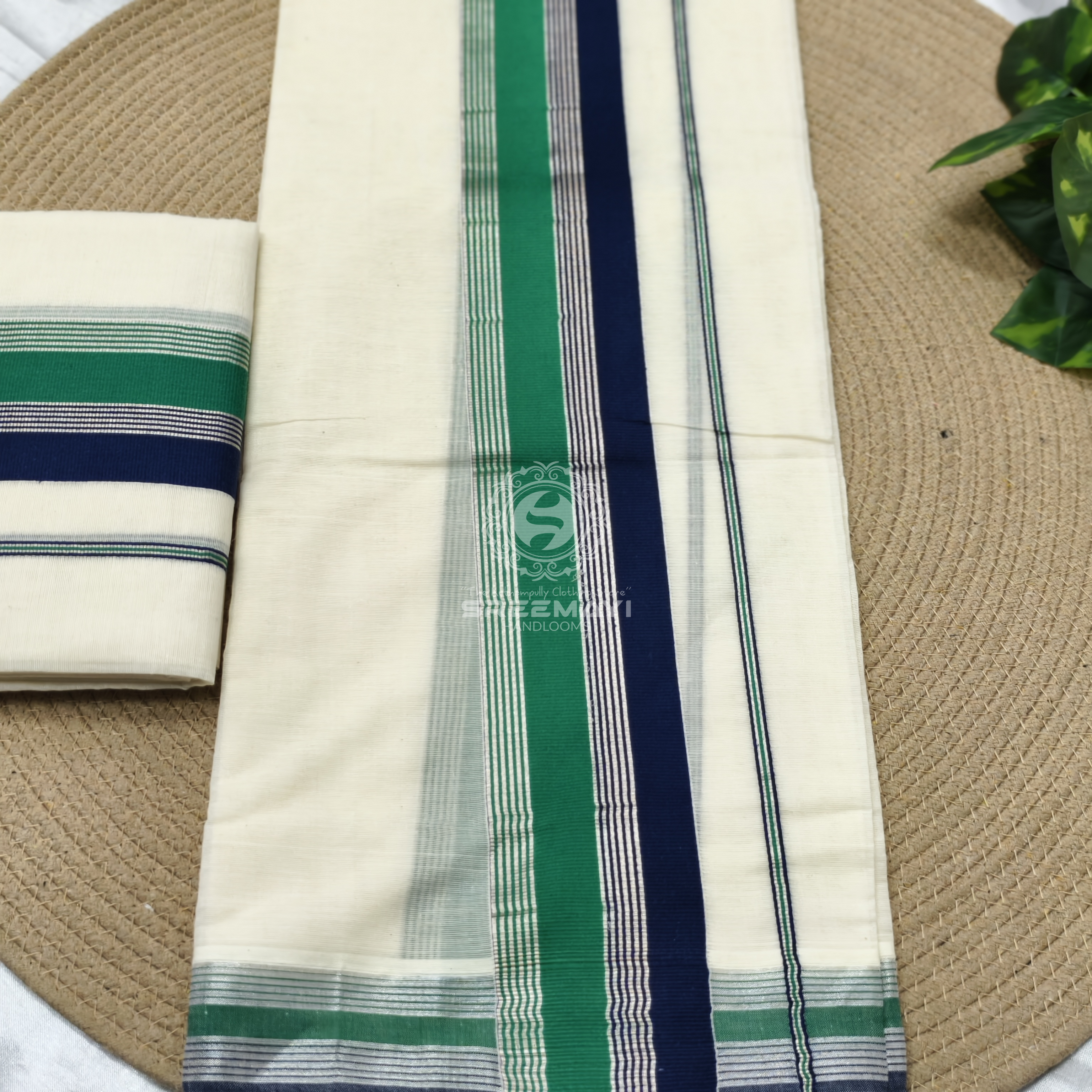 Cotton Double colour setmundu 2.80 m