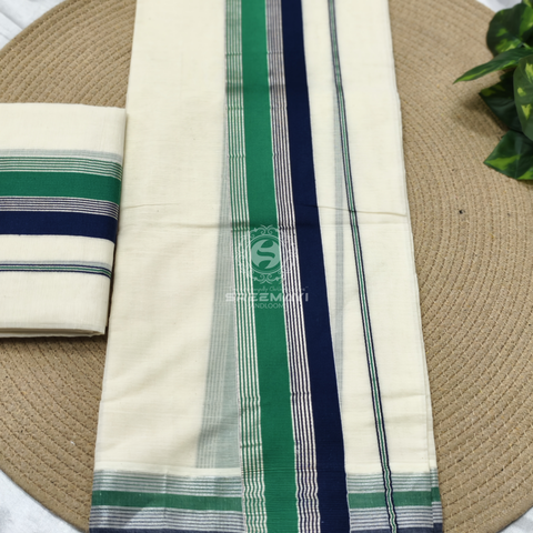 Cotton Double colour setmundu 2.80 m