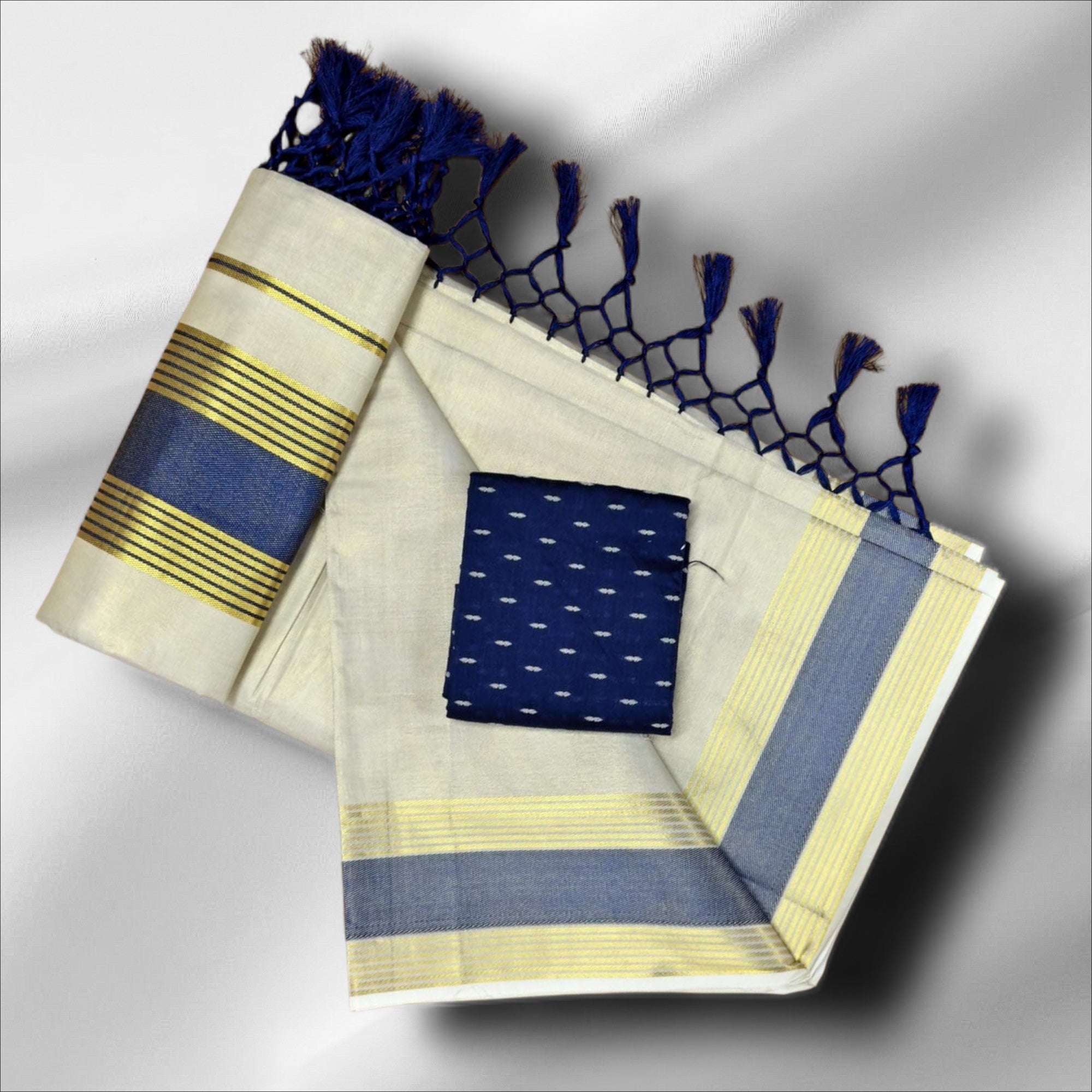 4×5 Tissue Fancy Saree With Blouse