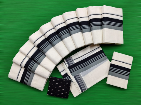 2×3 KATTIKARA FANCY SETMUNDU WITH BLOUSE