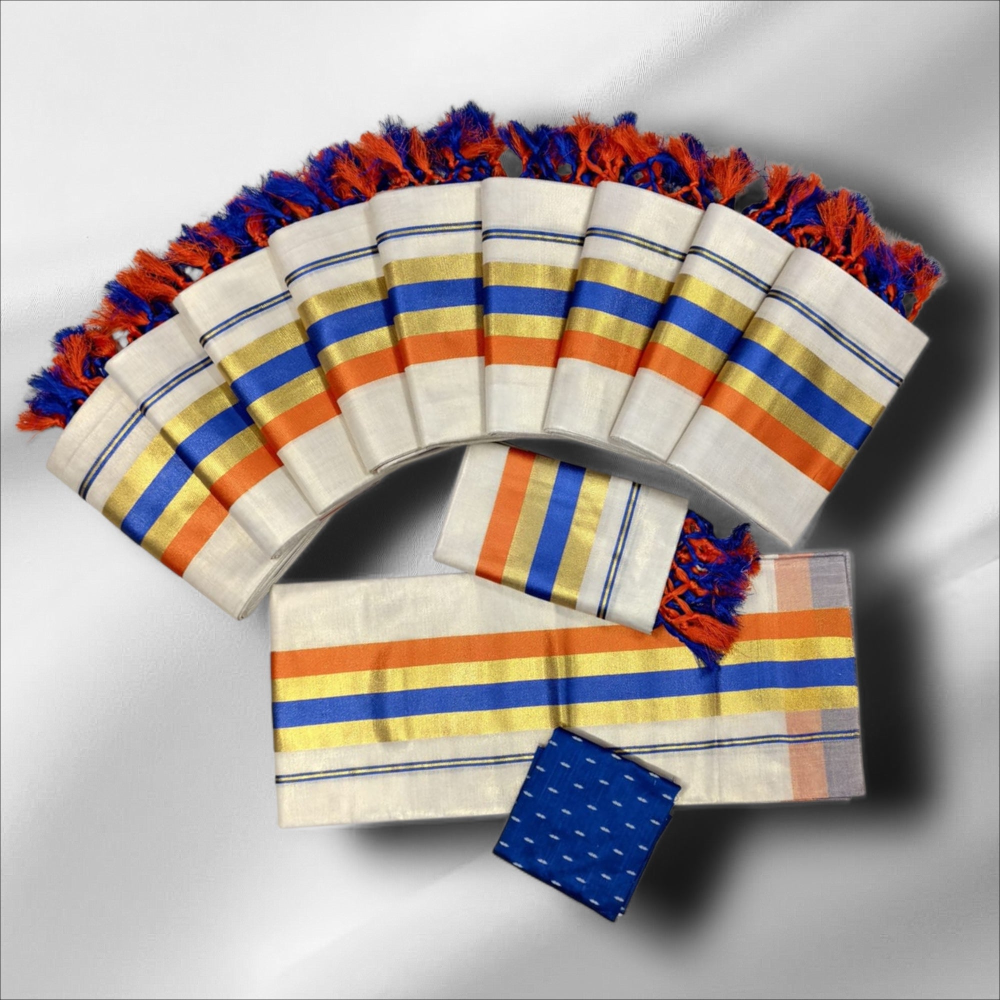 Tissue Fancy Setmundu With Blouse