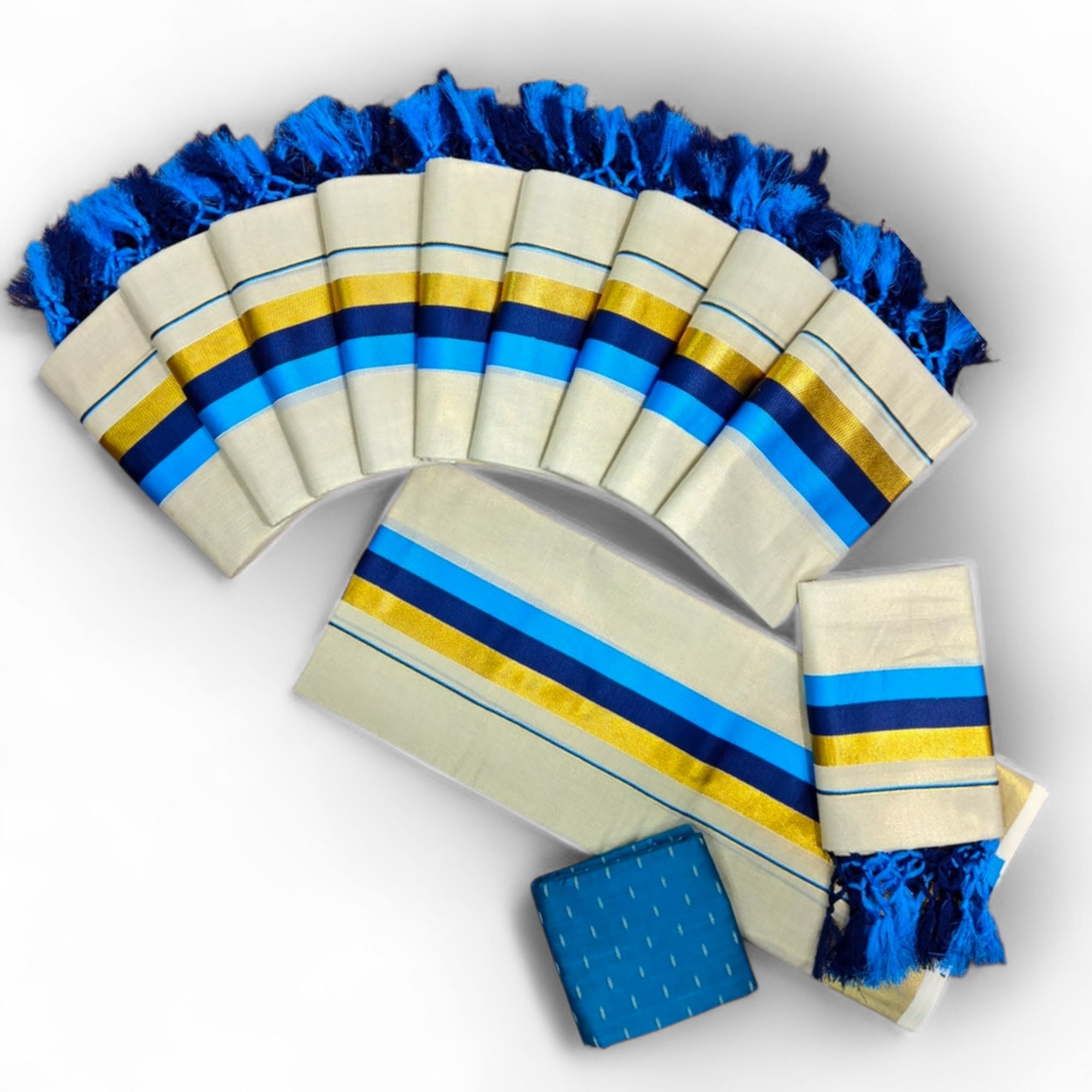 TISSUE DC SETMUNDU WITH TUSSELS