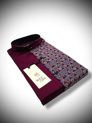 Half and Half ajrakh shirts