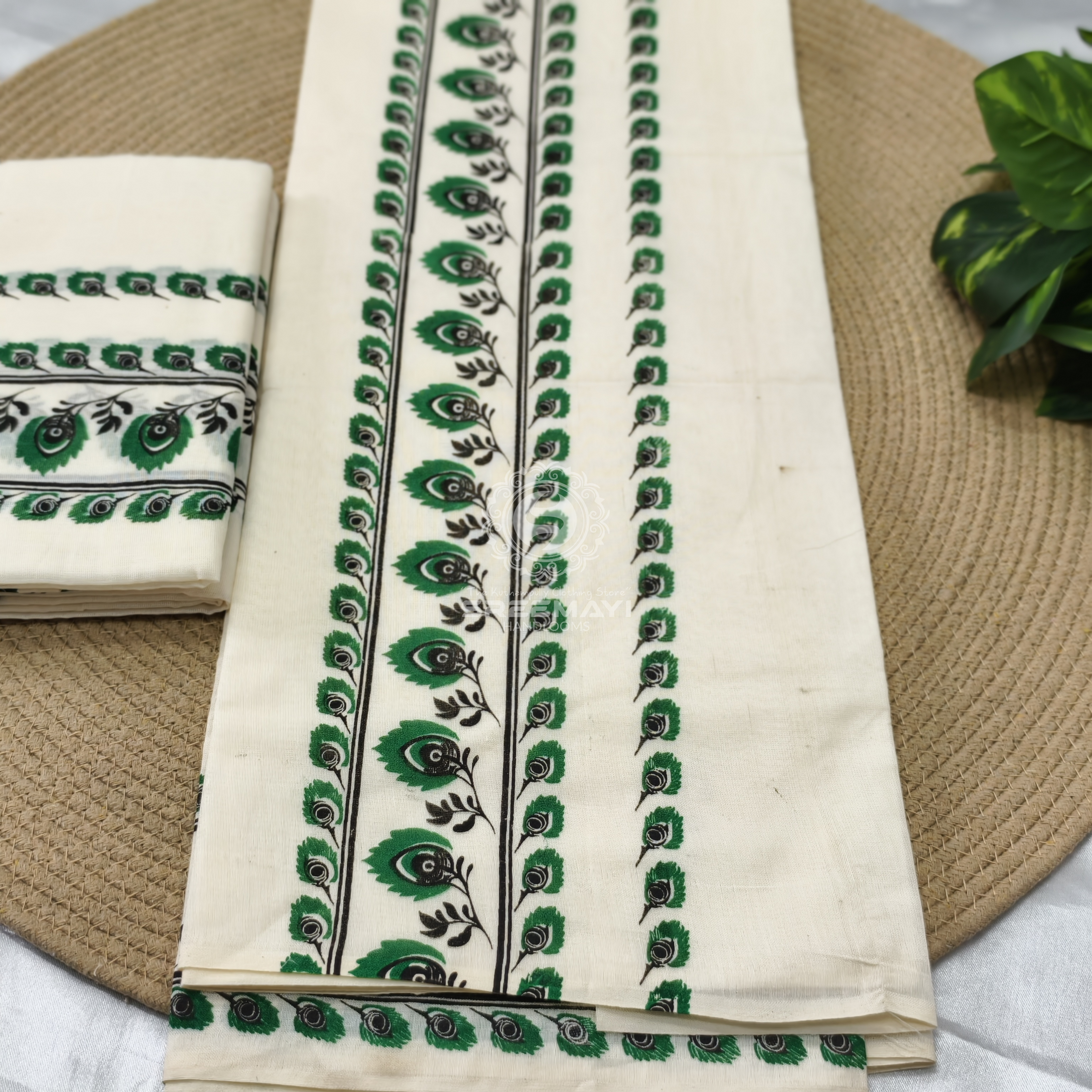 Cotton peeli print setmundu 2.80 m