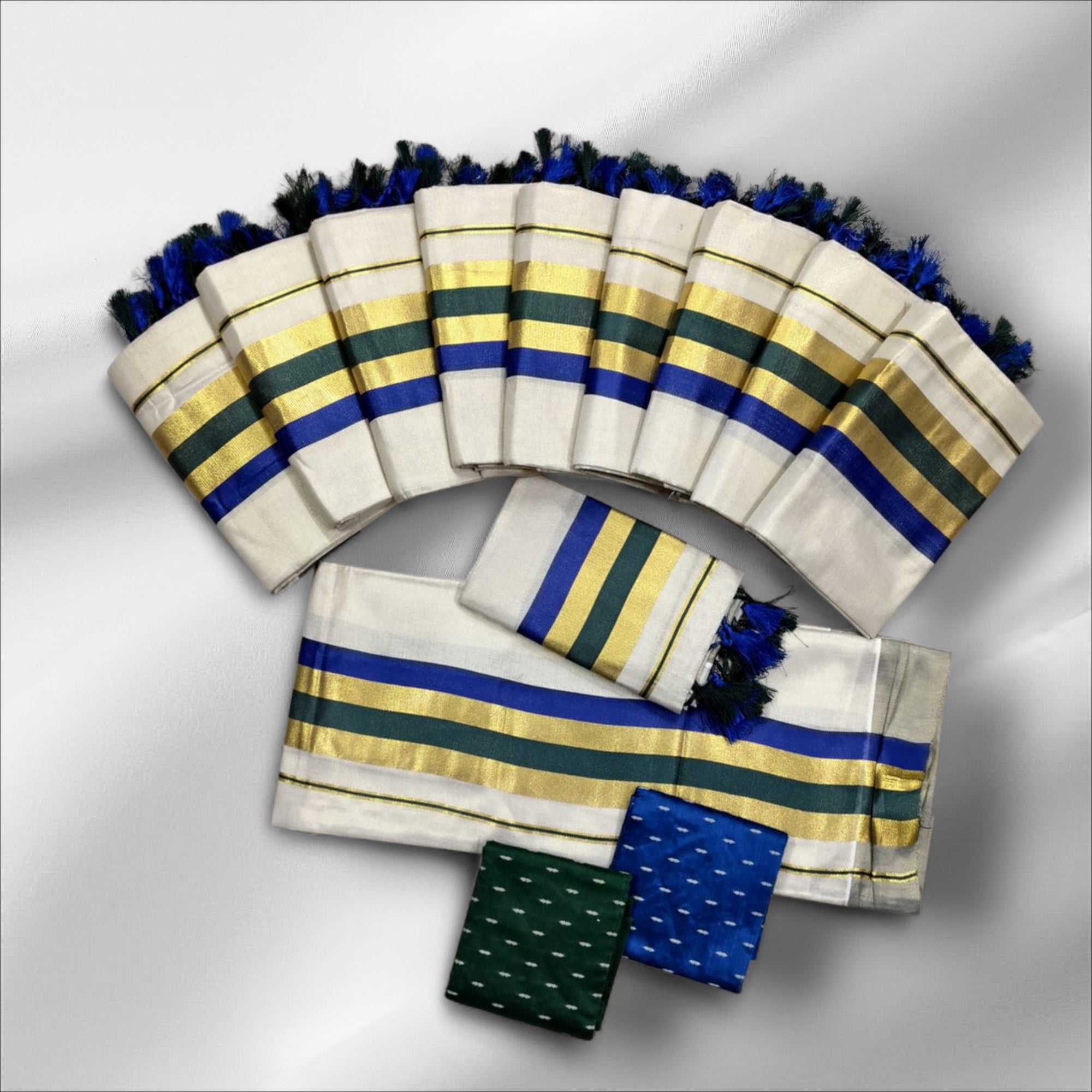 Tissue Fancy Setmundu With Blouse