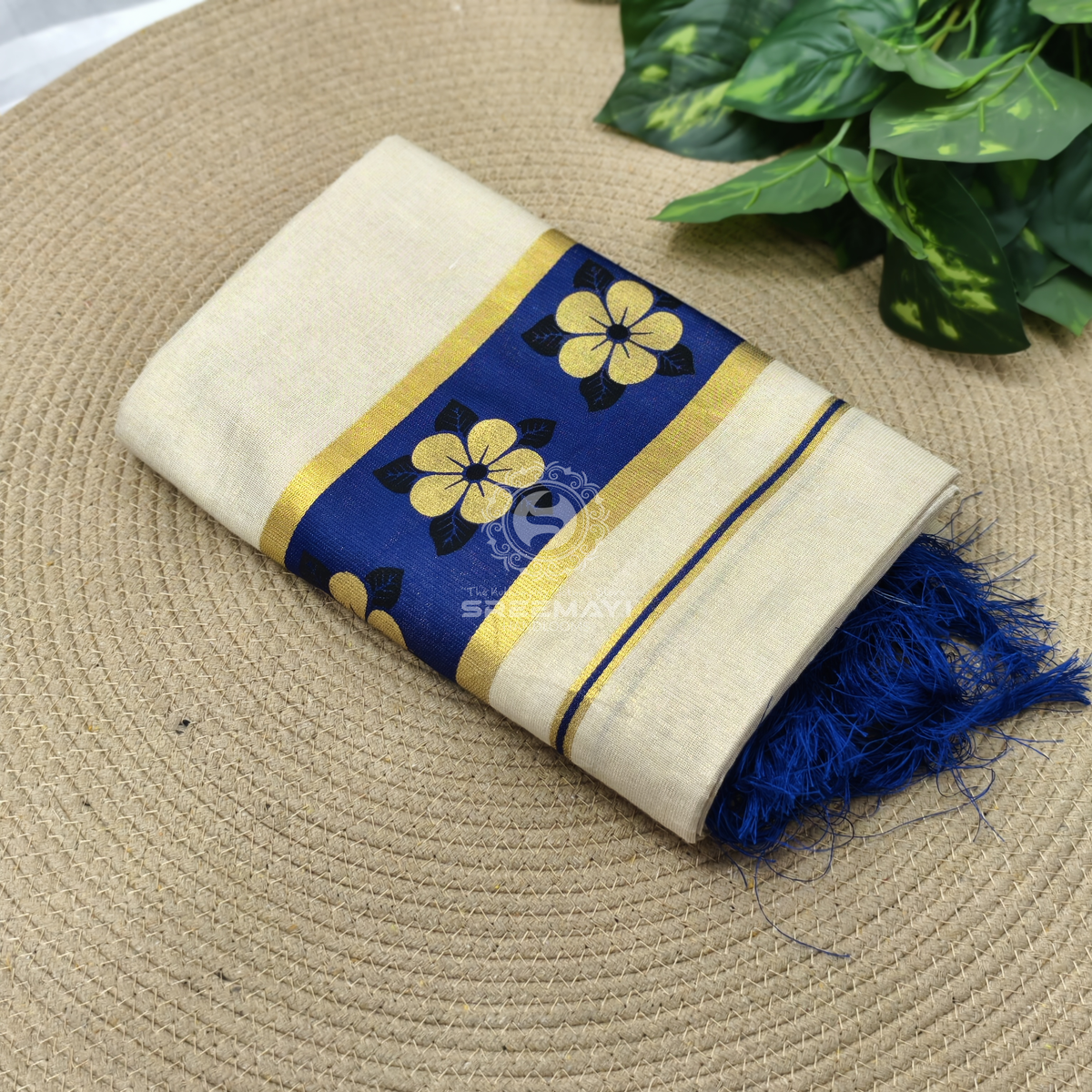 Tissue flower printed setmund 2.80m
