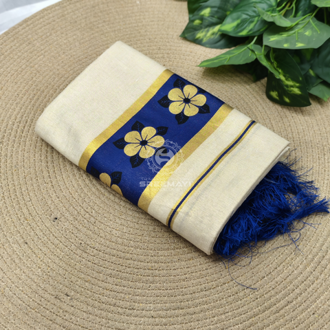 Tissue flower printed setmund 2.80m