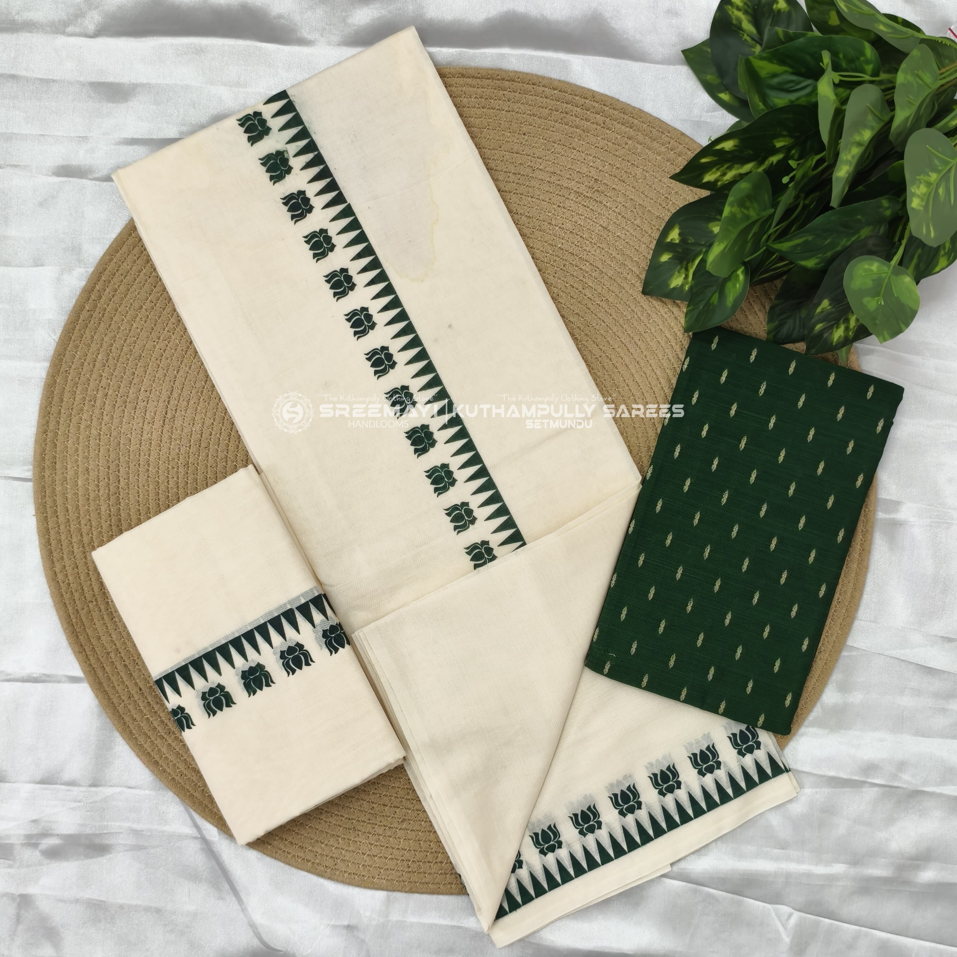 Coton gada lottus print settumund =2.80
