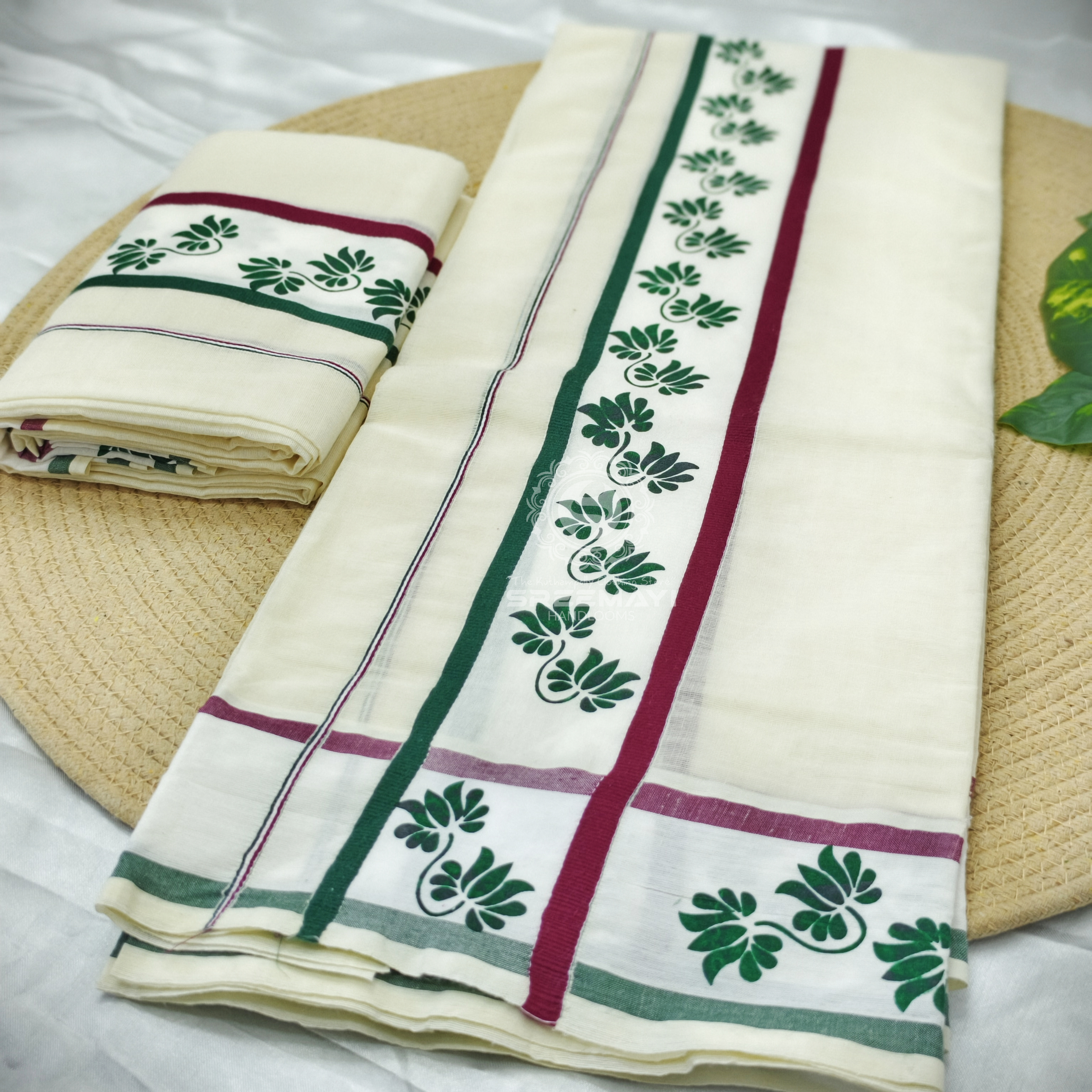 2×3 FANCY BORDER PRINT SETMUNDU