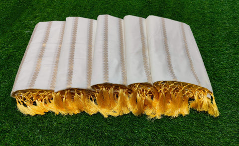 Cotton fancy saree with kunjalam