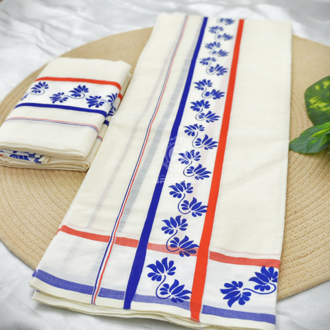 2×3 FANCY BORDER PRINT SETMUNDU