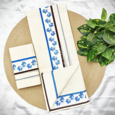 2×3 FANCY BORDER PRINT SETMUNDU