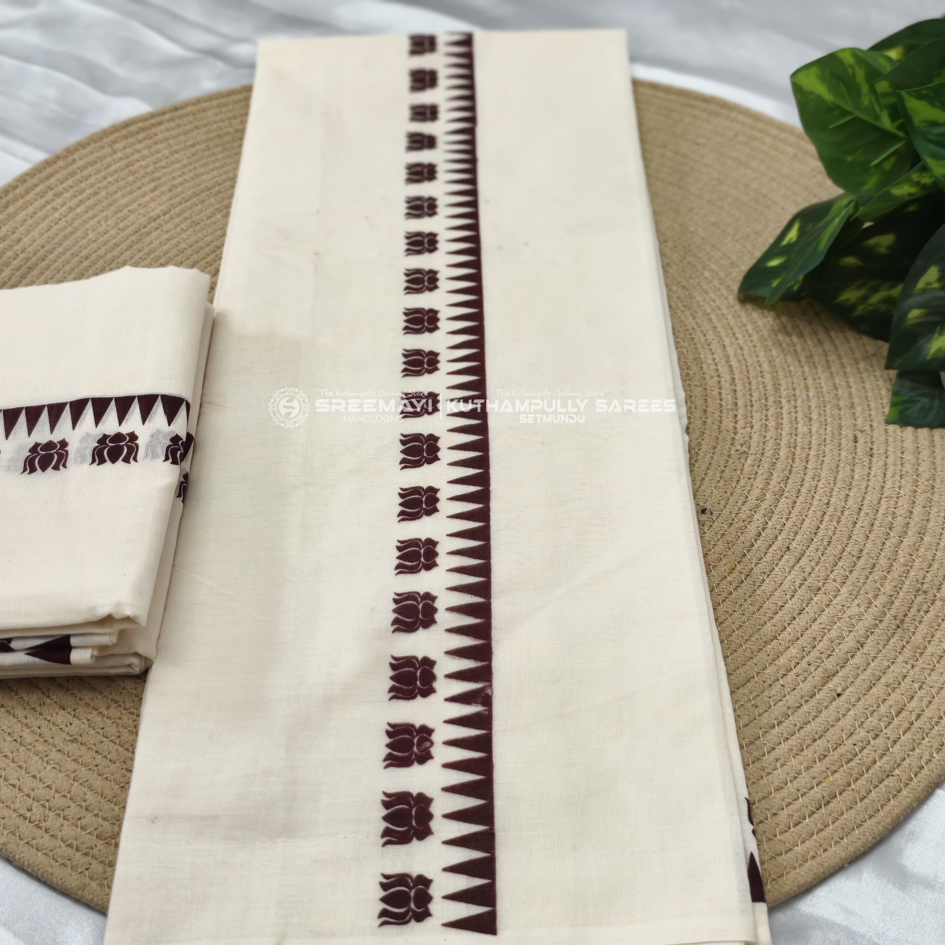 Coton gada lottus print settumund =2.80