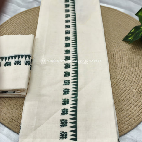 Coton gada lottus print settumund =2.80