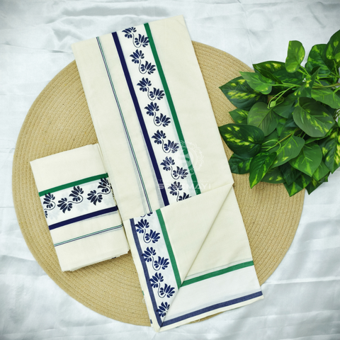 2×3 FANCY BORDER PRINT SETMUNDU