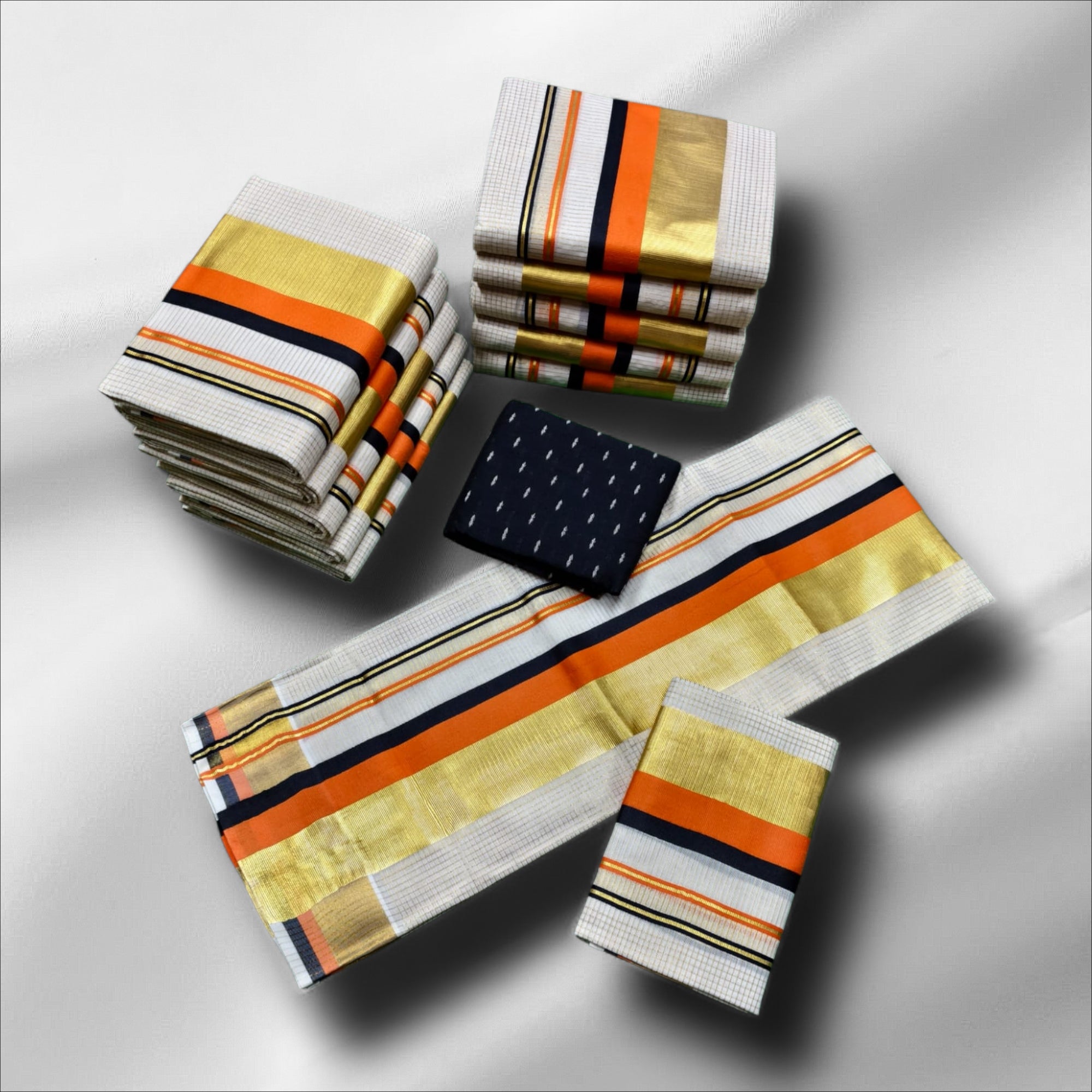 3×5 Micro Checked Setmundu With Blouse