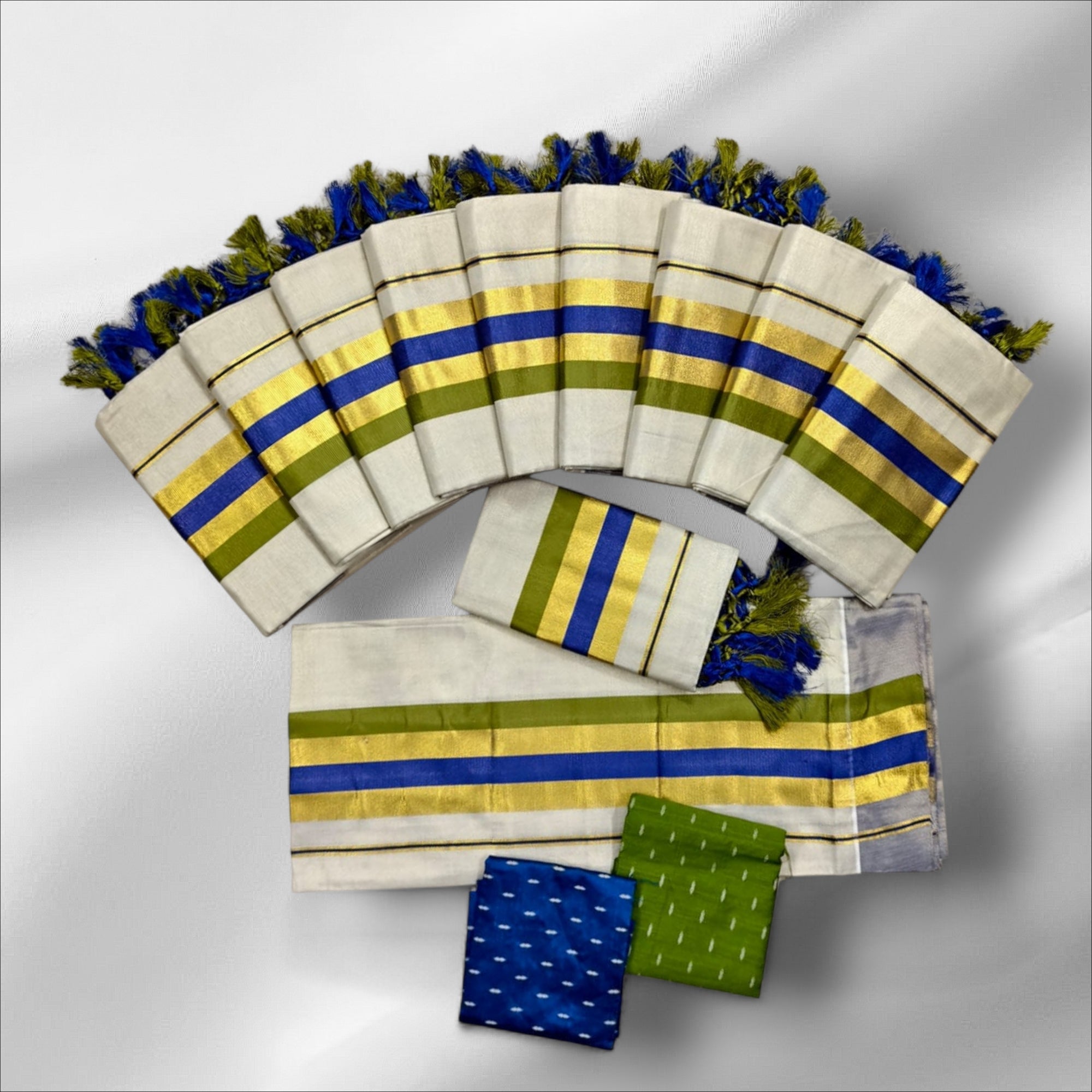 Tissue Fancy Setmundu With Blouse