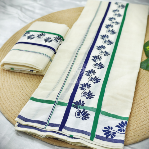 2×3 FANCY BORDER PRINT SETMUNDU