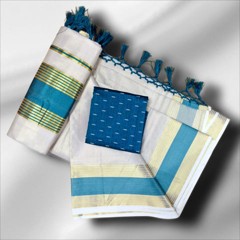4×5 Tissue Fancy Saree With Blouse