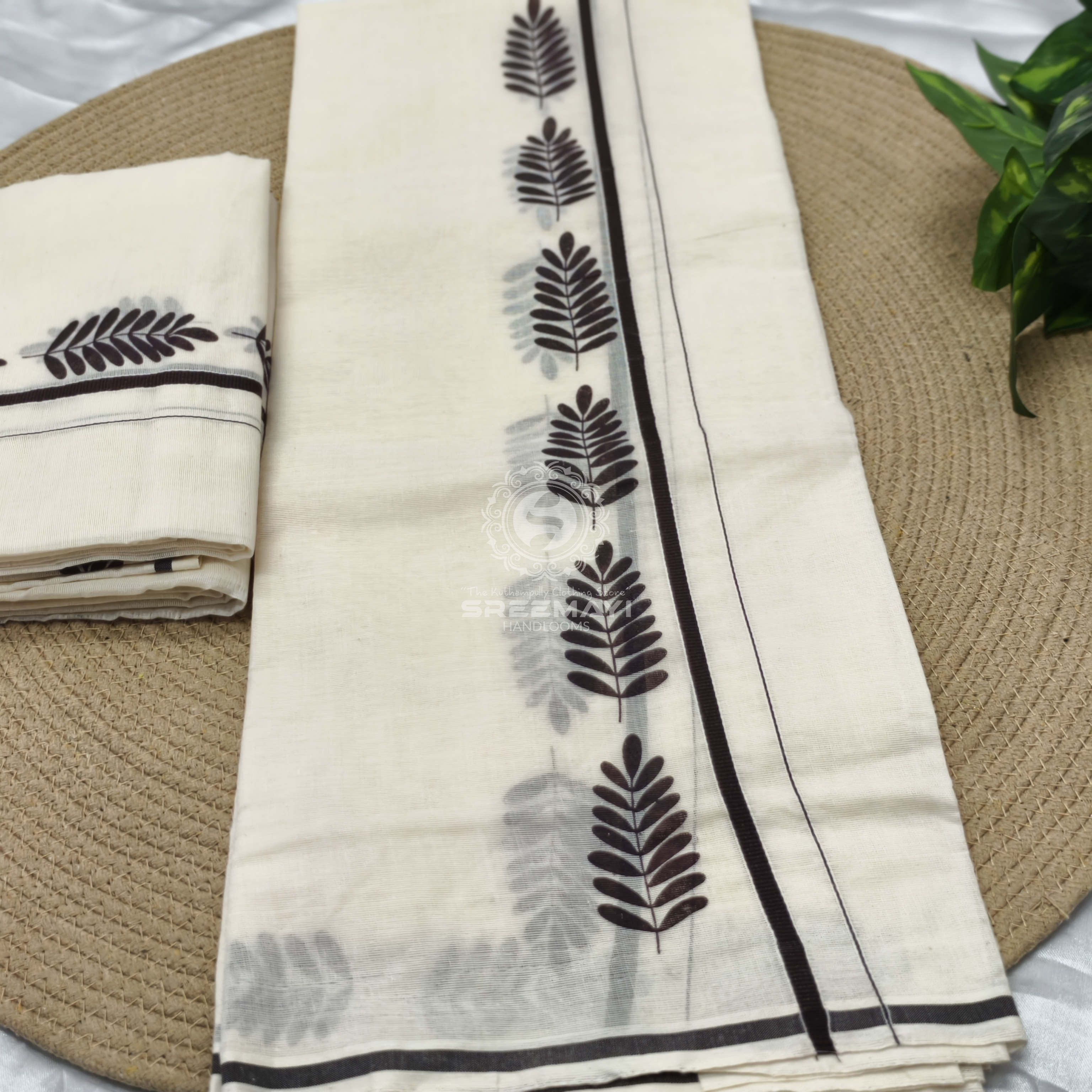 Cotton Puliyirikara printed Setmund 2.80M