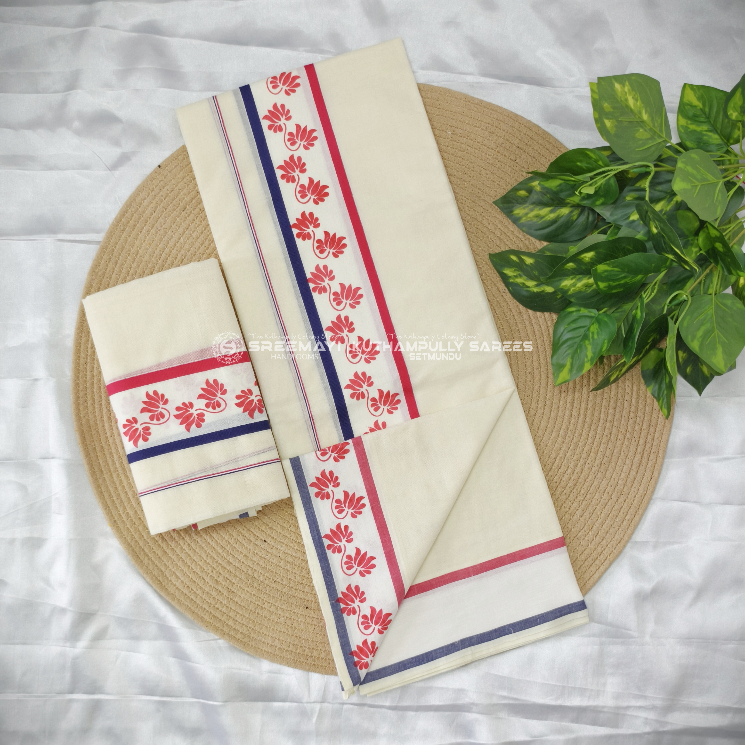 2×3 FANCY BORDER PRINT SETMUNDU