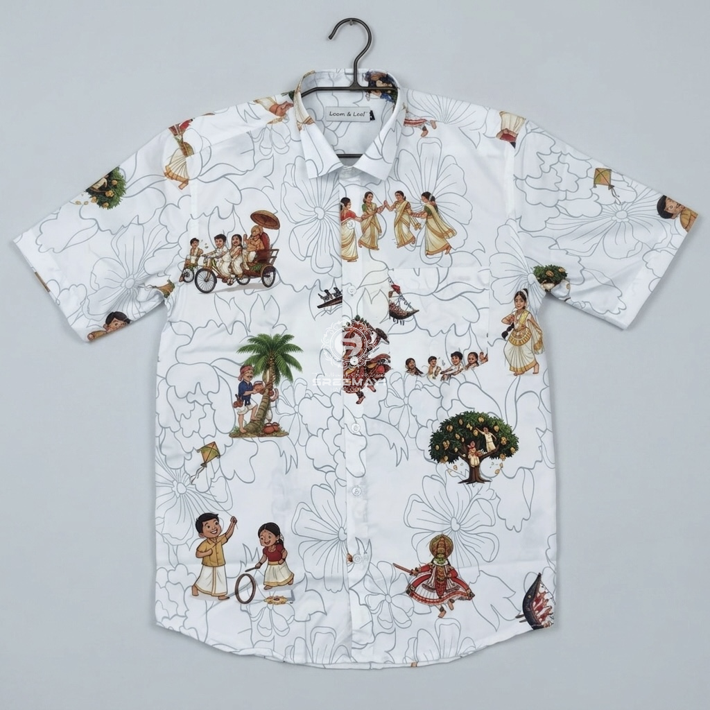 Onam special shirt Soft cotton material
