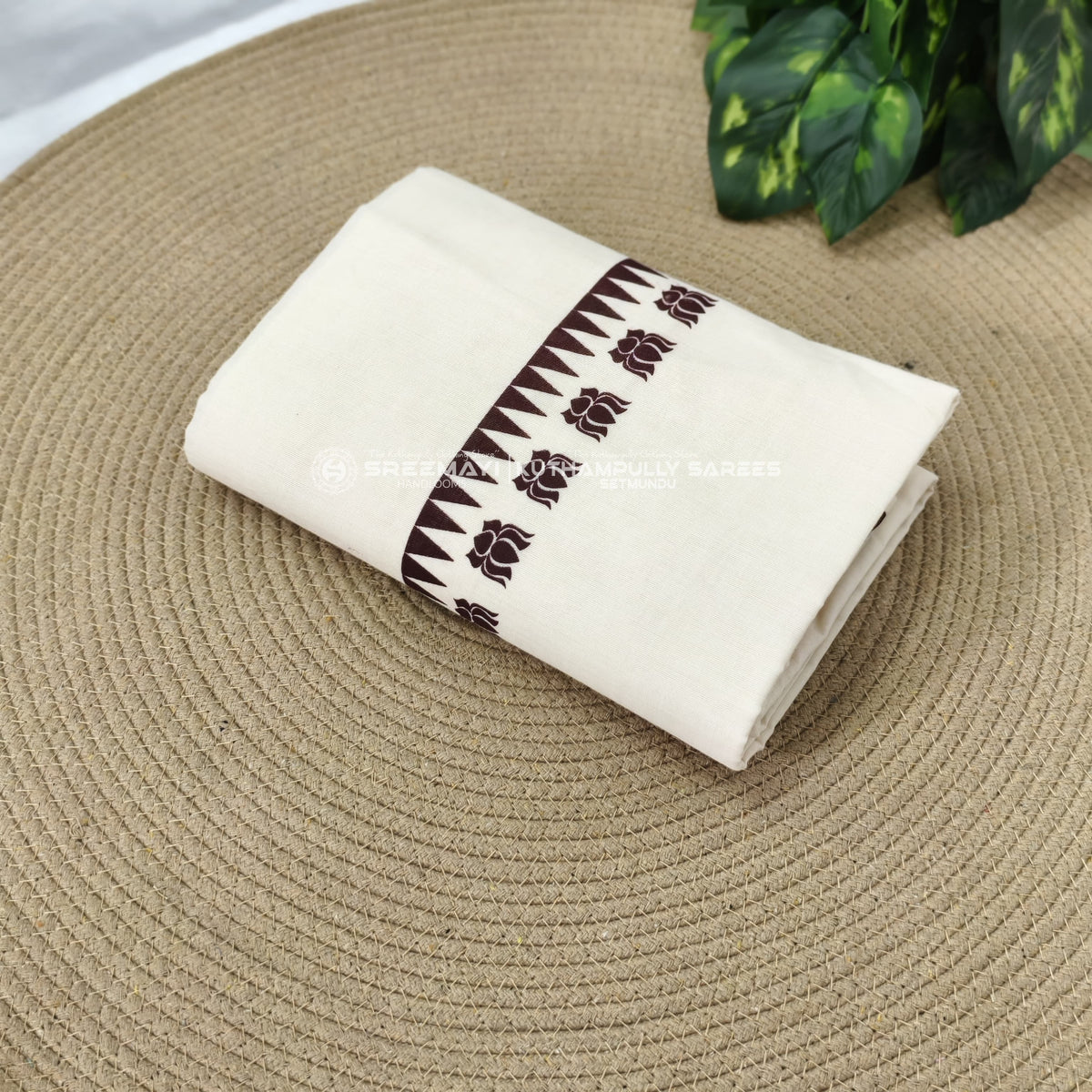 Coton gada lottus print settumund =2.80