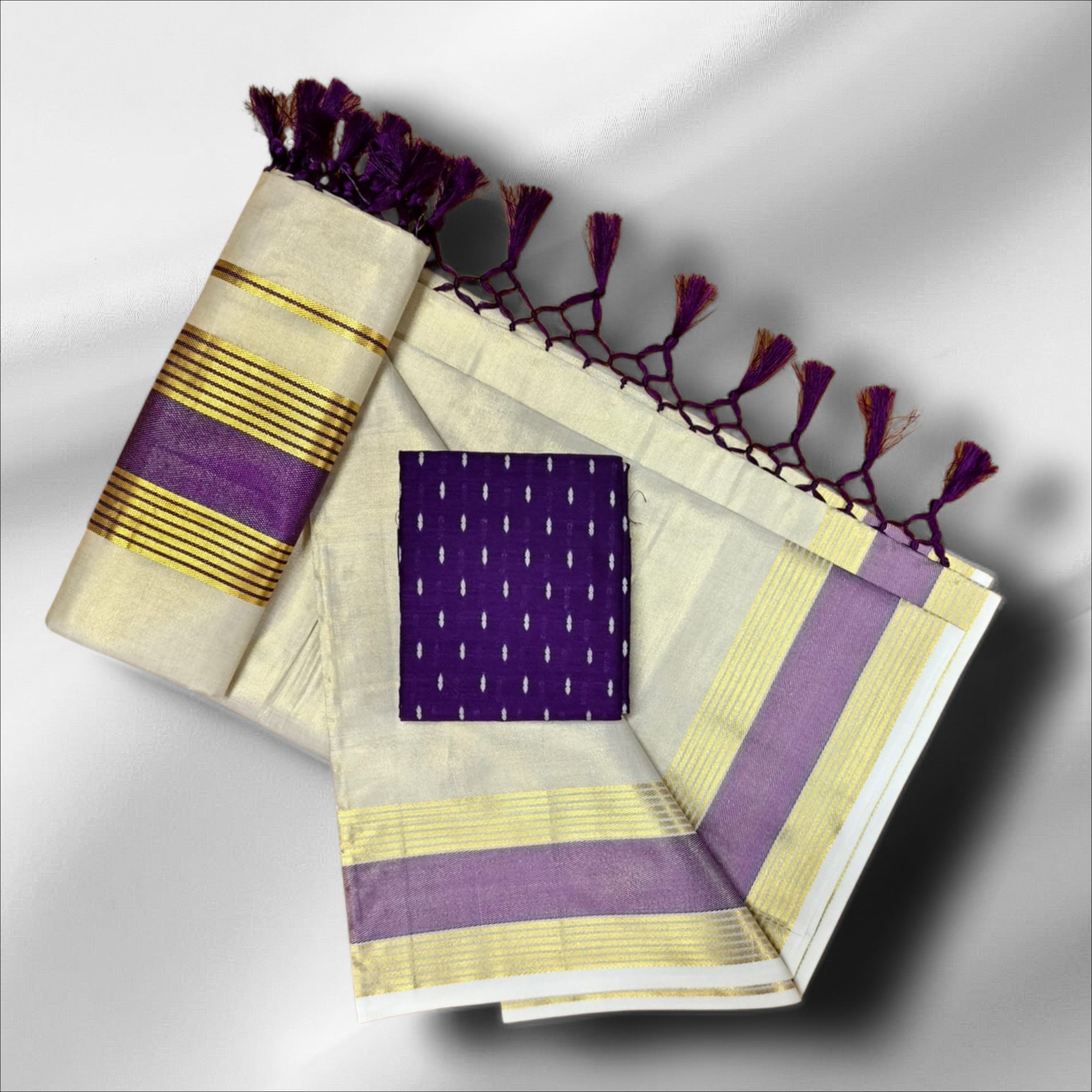 4×5 Tissue Fancy Saree With Blouse