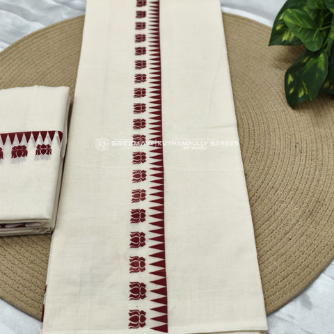 Coton gada lottus print settumund =2.80