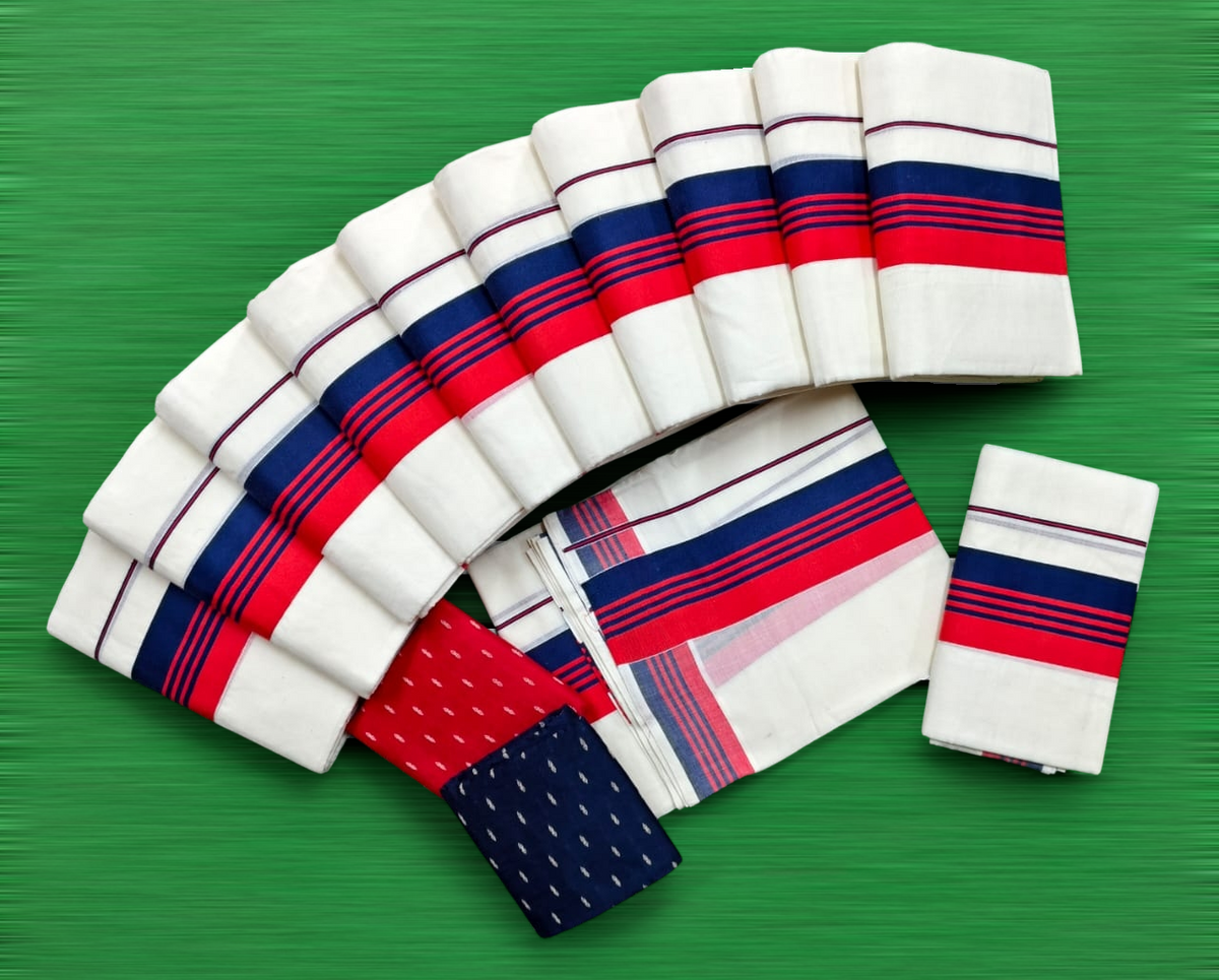 2×3 KATTIKARA FANCY SETMUNDU WITH BLOUSE