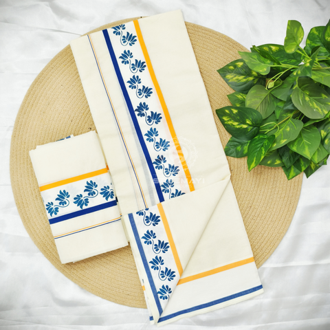 2×3 FANCY BORDER PRINT SETMUNDU