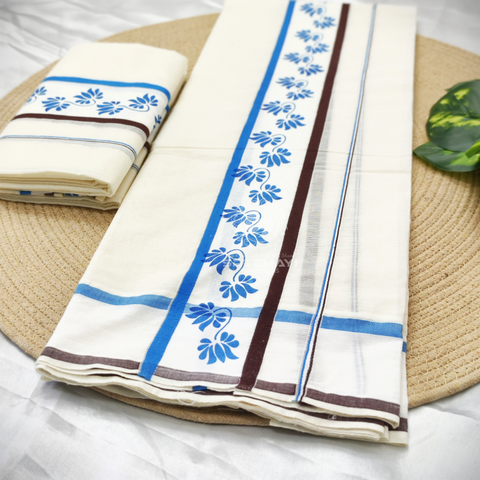2×3 FANCY BORDER PRINT SETMUNDU
