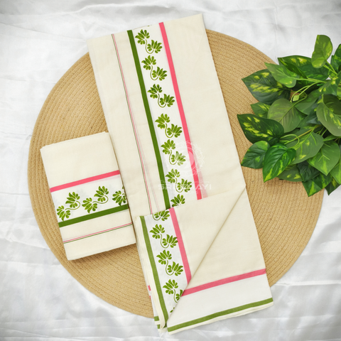 2×3 FANCY BORDER PRINT SETMUNDU