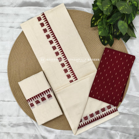 Coton gada lottus print settumund =2.80