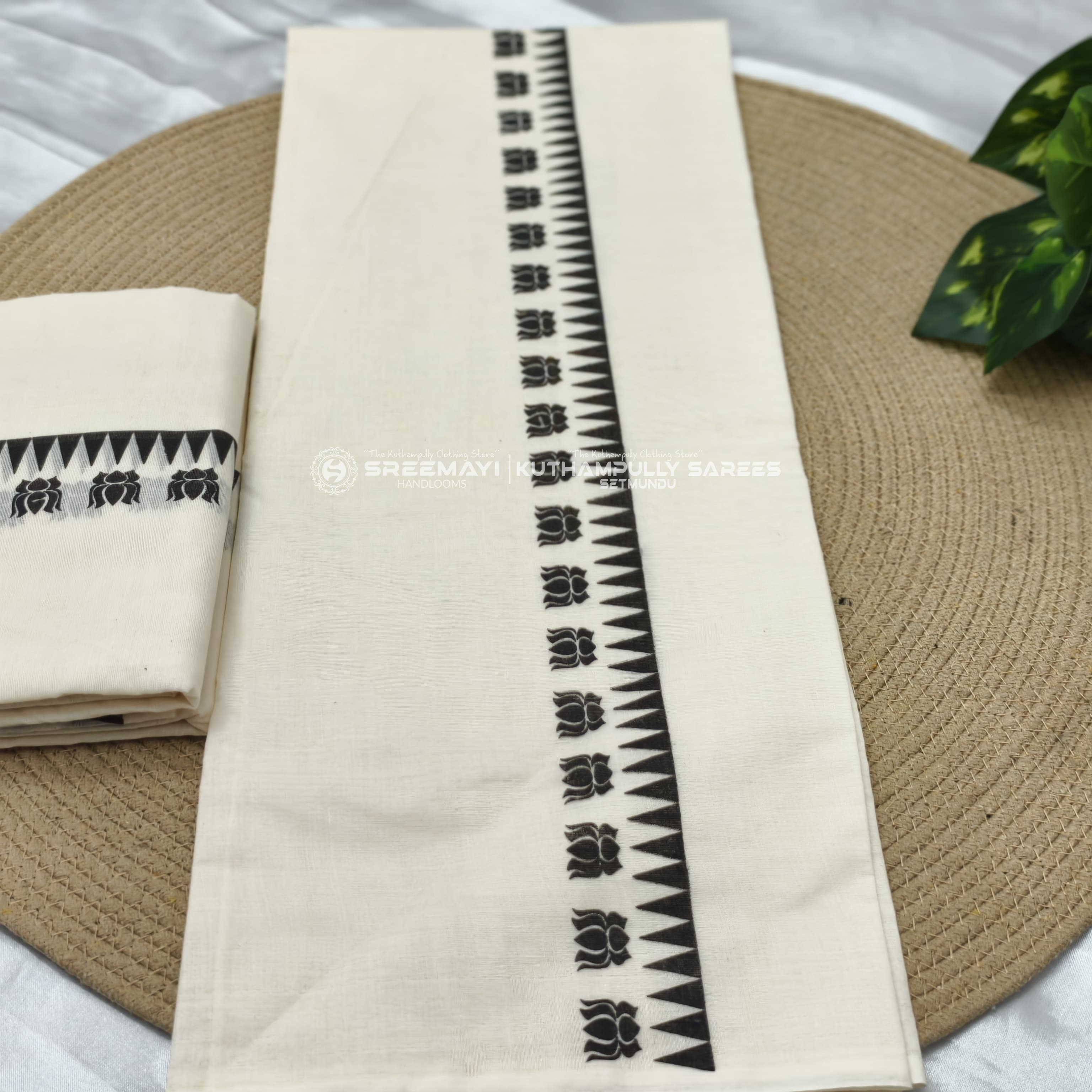 Coton gada lottus print settumund =2.80
