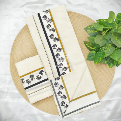 2×3 FANCY BORDER PRINT SETMUNDU