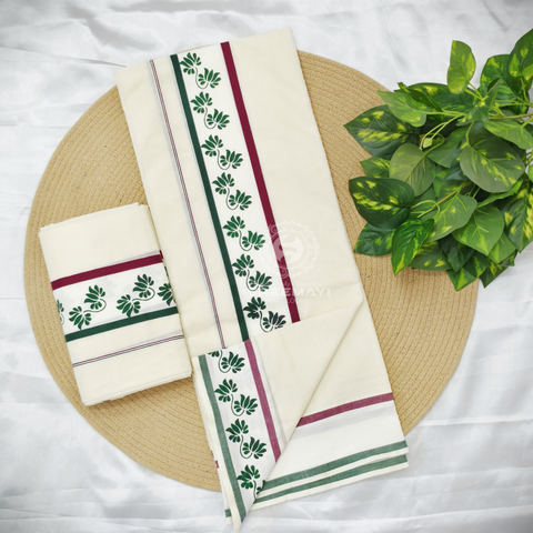 2×3 FANCY BORDER PRINT SETMUNDU