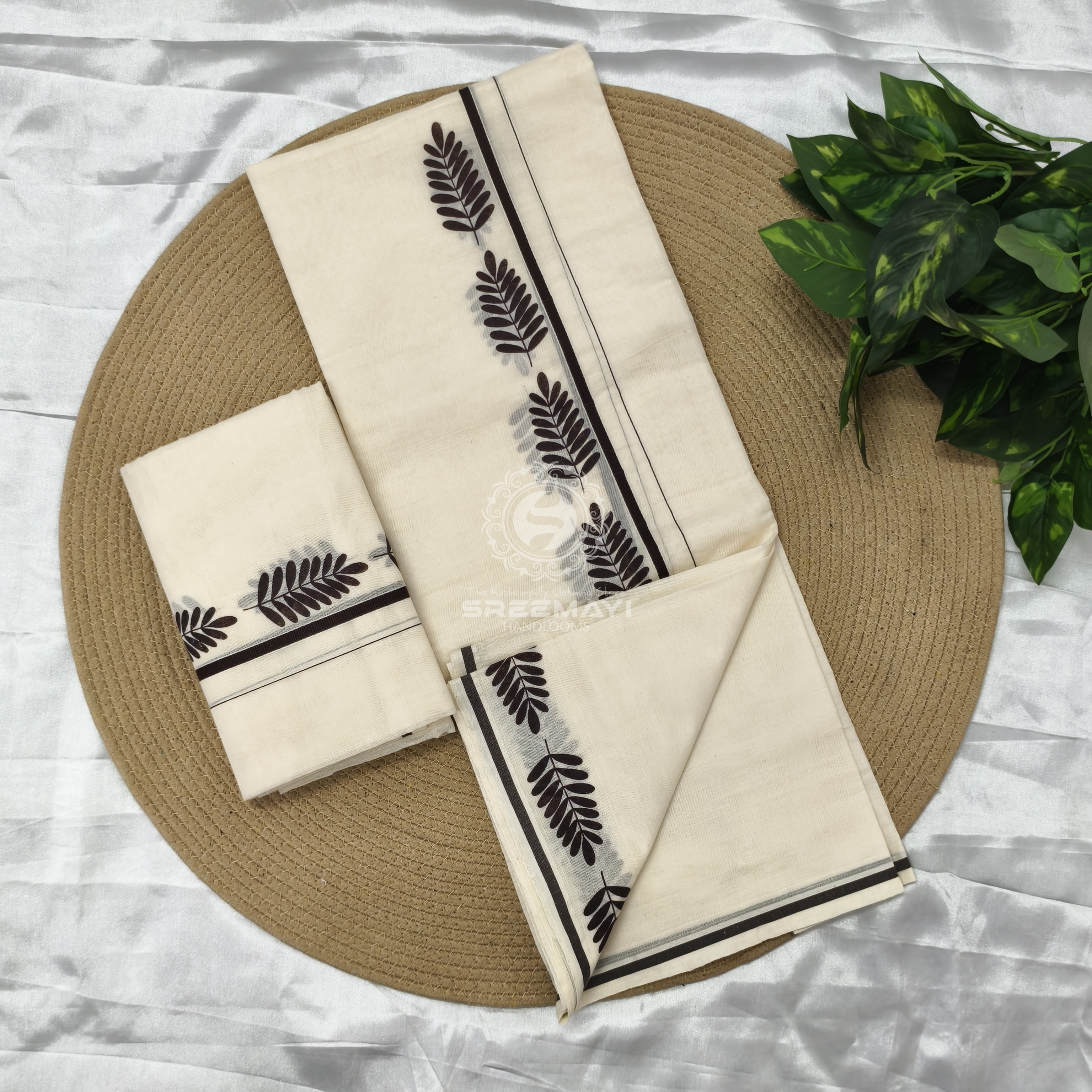 Cotton Puliyirikara printed Setmund 2.80M